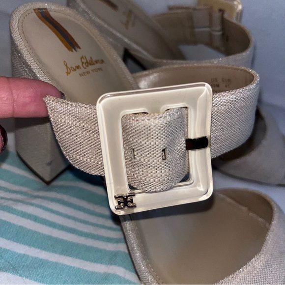 Sam Edelman Dalton Sand Block Heel Sandals - Picture 8 of 14